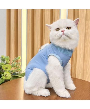 Yoolhamy Katzenbody - After Op Recovery Suit for Cats | Professional Post-Surgery Wear | E-Collar Alternative for Abdominal Wounds - Blue S - Buy Online on GoSupps.com