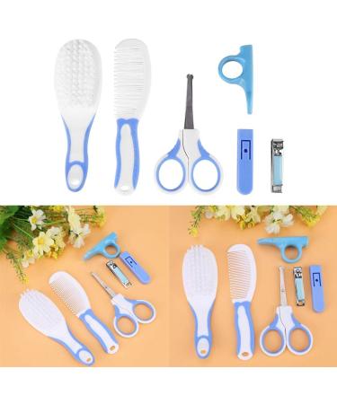 TOPINCN Baby Grooming Kit - Anti-Scratch Colorful 6Pcs Nail Kit for New Parents - Blue - Buy Online on GoSupps.com