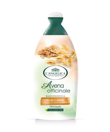 L'Angelica Angelica Officinalis Foaming Bath with natural oat extract nourishing and moisturizing shower gel paraben and silicone free 12 x 500ml bottles