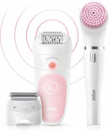 Buy Braun Silk- pil 5 Beauty Set - Epilator for Women Hair Remover with Attachments Peeling & Cleaning Tools | International Shipping Available - Buy Online on GoSupps.com