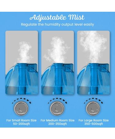 ADOV 2.5L Cool Mist Humidifier for Bedroom Home Baby Room - 30 Hours Auto Shut-off, Whisper Quiet - Ideal for Office, Plants, Living Room - 360 Nozzle - Buy Online on GoSupps.com