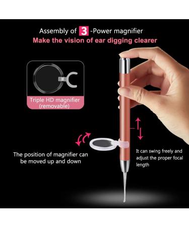 Benkeg Ear Cleaning - Ear Cleaning Light Ear Cleaner Spoon Earpick Baby Ears Cleaning Tool with Magnifier Two Spoons Gift - Buy Online on GoSupps.com