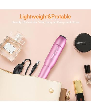 Asalle USB Nail Drill Machine for Acrylic Gel Nails - Professional Electric Efile Kit for Manicure Pedicure - Pink - Buy Online on GoSupps.com