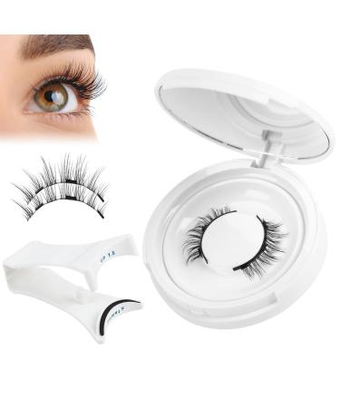 Magnetic Eyelashes No Glue Needed Double Sided Magnetic Eyelashes Reusable Self Adhesive Eyelashes Soft Magnets False Eyelashes Easy to Wear