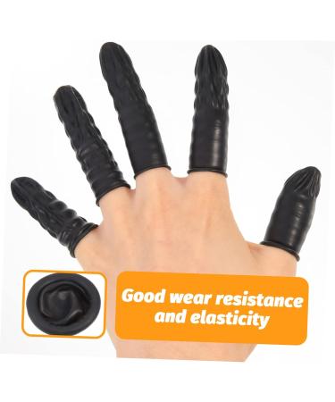 Buy FRCOLOR 200pcs Rubber Finger Stalls | Multi-Function Finger Protectors & Covers - Portable Replaceable Medium Black Finger Cots for eCommerce International Shipping - Buy Online on GoSupps.com