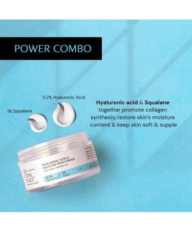 De-construct Hyaluronic Acid & Squalane Moisturizer 50g | Lightweight Hydrating Cream for Normal Skin | Long-Lasting Non-Greasy Moisture | Buy Internationally - Buy Online on GoSupps.com