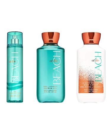 Bath & Body Works At The Beach Trio Gift Set - Shower Gel Fine Fragrance Mist & Body Lotion | International Shipping Available - Buy Online on GoSupps.com