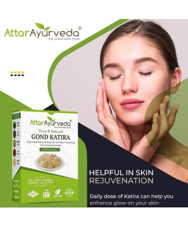 Gond Katira (Edible Gum) - 200 grams | Tragacanth Gum | High Cooling Properties Herbal Food | Super Food - Buy Online on GoSupps.com