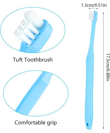 WLLHYF 2 Pack Orthodontic Toothbrush - Very Soft Tufted Toothbrush for Braces & Detail Cleaning | Blue & Green - Buy Online on GoSupps.com