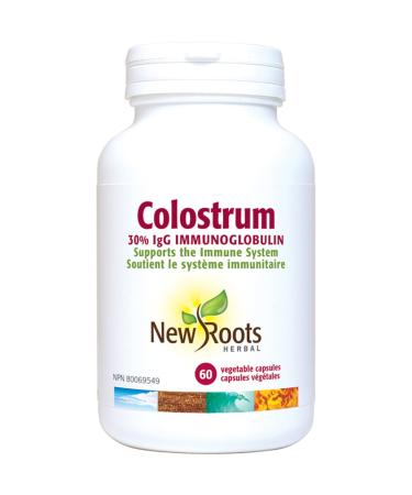 New Roots Herbal - Colostrum - 60 capsules - 30% IgG Immunoglobulin - Supports the Immune System 60 count (Pack of 1)