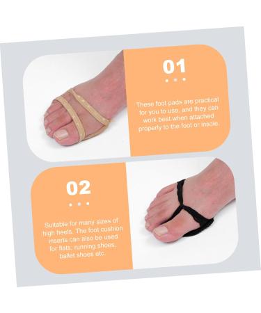 NOLITOY 4 Pairs Invisible Foot Pads | Metatarsal Forefoot Cushion for High Heels | Women's Half Toe Sleeves | Comfortable Shoe Inserts for All-Day Support - Buy Online on GoSupps.com