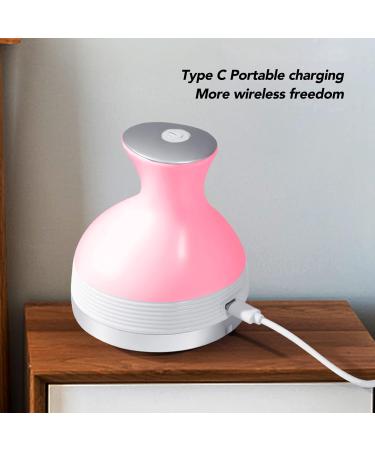 Electrical Scalp Massager - 4 Modes Waterproof Ergonomic Silicone - Stress Relief for Muscles & Pets - Pink - Buy Online on GoSupps.com