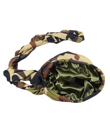 Halo Vintage Turban for Men - Camouflage Twist Head Wrap with Elastic Modal and Satin Lining - Buy Online on GoSupps.com