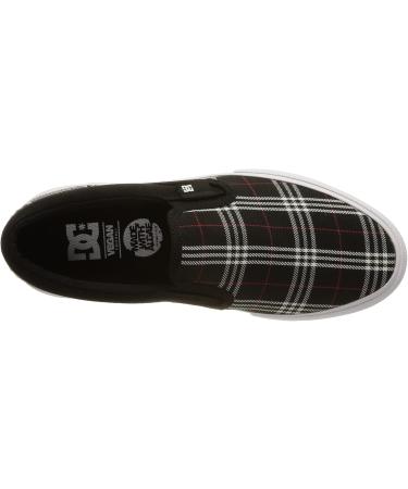 DC Shoes Women's Manual Sneaker 40 EU - Black Plaid | International Shipping Available - Buy Online on GoSupps.com