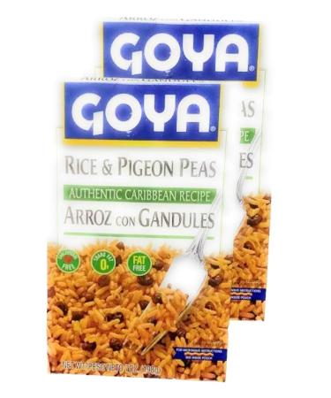 Goya Rice & Pigeon Peas 7oz Arroz con Gandules (2 Pack)