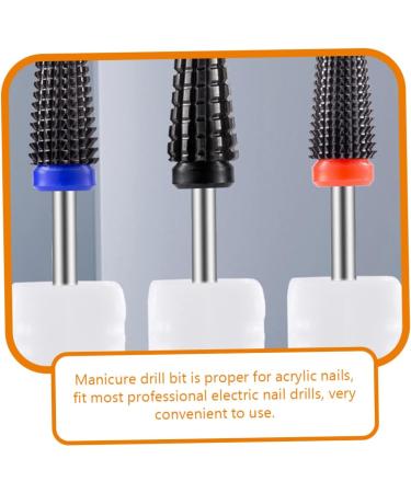Housoutil Black Ceramic Nail Polishing Head Nail Bits Nail Polish Grinding Head Braiding Toy Nail Art Drill Bits Nail Polishing Tool Nail Tools Manicure Women's Nail Drill Ceramics - Buy Online on GoSupps.com