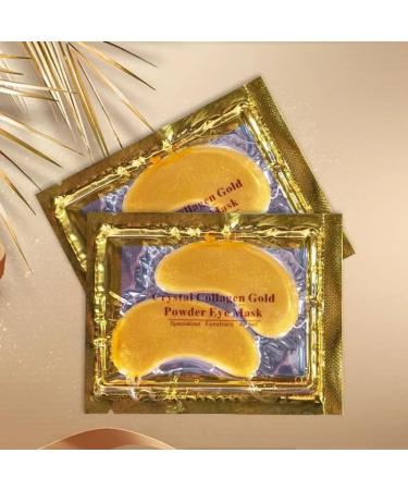 30 Pair Collagen Crystal 24k Gold hydrating Under Eye Gel Face Mask for Anti Aging Wrinkle Dark Circles Puffy Eyes Vegan & Cruelty-Free Self Skincare Day & Night Treatment - Buy Online on GoSupps.com