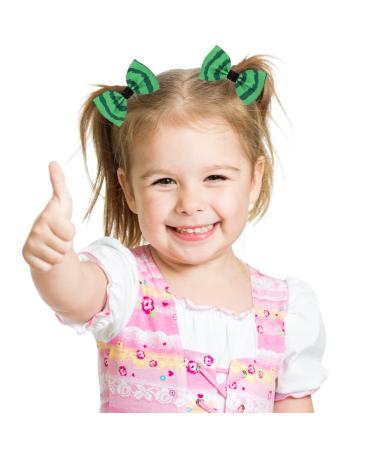6 Pack Watermelon Bow Hair Clips - Fruit Hair Accessories for Women and Girls - Buy Online on GoSupps.com