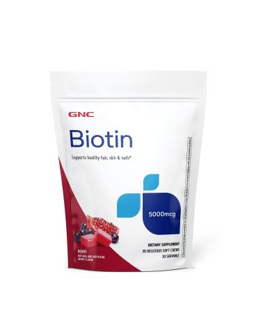 GNC Biotin 5000mcg - 30 Soft Chews