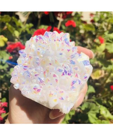 Natural Crystal Rough 150-180g White aQuartz Point Electroplated Cluster Can be Used for - Buy Online on GoSupps.com