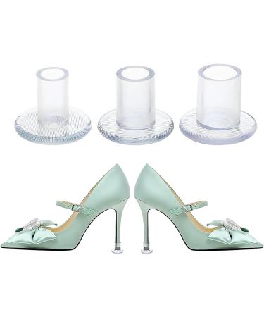High Heeled Protective Cover High Heeled Shoe Stopper High Heeled Hat Suitable for Uneven Floors Suitable for Weddings and Formal Occasions (2 Pairs Each of S M and L)