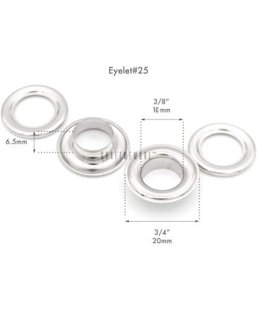 CRAFTMEmore 3/8 Grommets Eyelets with Washers - 100 Sets for Clothes, Leather, Canvas (Antique Brass) - Buy Online on GoSupps.com
