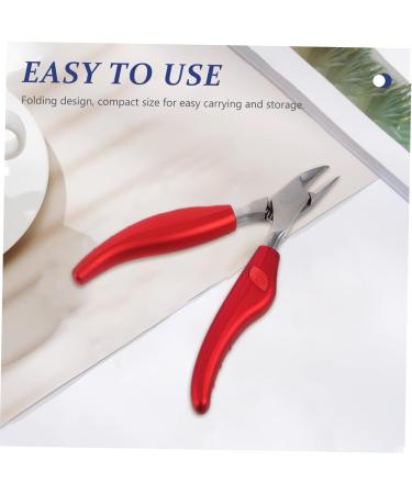 Housoutil Hawk Mouth Pliers Pedicure Nail Cuticle Mouse Halloween Girl Manicure Nail Art Tool para Handle Rubber and Plastic Red Heavy Manicure Tools - Buy Online on GoSupps.com