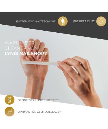  Lynis Nailshop Lynis Nailshop.de Nail Cleaner 500 ml + 1000 Cellulose Cotton Pads: Highly effective for removing sweat and oily film for UV/LED gel Shellac acrylic and polygel disinfectant - Buy Online on GoSupps.com