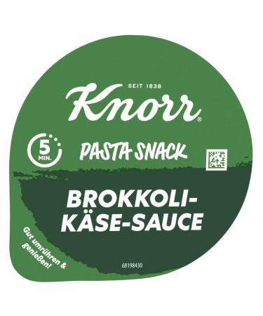 Knorr Pasta Snack Pot Broccoli & Cheese - Instant 5-Minute Meal | 8 x 62g Pack - Delicious & Convenient! - Buy Online on GoSupps.com
