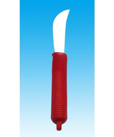NRS Healthcare Red Handled Cutlery - Rocker Knife | Adaptive Dining Aid - Buy Online on GoSupps.com
