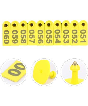 Balacoo 100pcs Sheep & Cattle Ear Tags - Durable Animal Identification & Livestock Number Tags - Buy Online on GoSupps.com