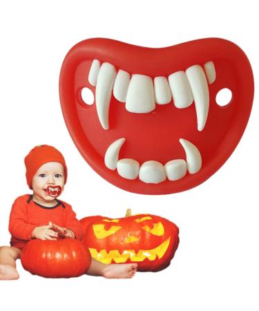 Tytlyworth Baby Pacifier | Halloween Pumpkin Skeleton Vampire Teeth | Natural Silicone for Newborns | Perfect Gift for Halloween Parties - Buy Online on GoSupps.com