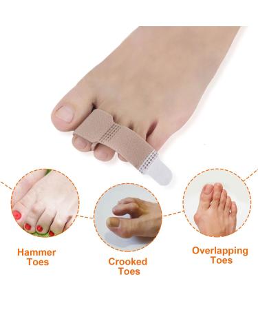 Viksaun 10-Pack Hammer Toe Bandage & Corrector - Spreader for Crooked & Overlapping Toes | Optimal Toe Alignment & Comfort - Buy Online on GoSupps.com
