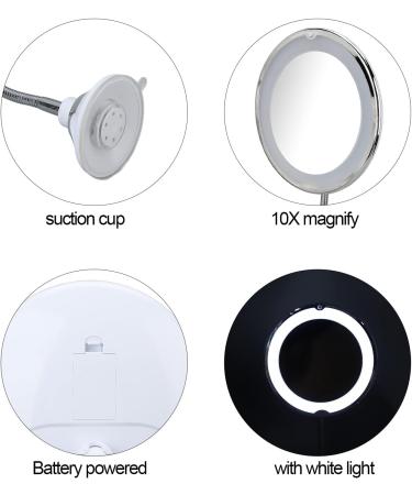 10 x 8 Easy to Install Suction Cup Makeup Mirror - Perfect for Makeup - Buy Online on GoSupps.com