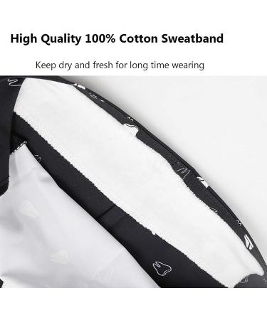 CHUANGLI 3Pcs Gourd-Shaped Working Caps with Upgrade Sweatband - Adjustable Hats for Women/Men - Medium-Large - B08 Tooth Design (Black/Grey/Pink) - Buy Online on GoSupps.com