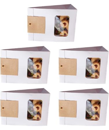 Set Of 50 Convenient Paper Bags For Bread Clear Window Cookie Packaging Bag Practical Food Package Bag For Parties - Buy Online on GoSupps.com
