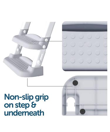 Adjustable Potty Training Ladder with Cushioned Seat - Collapsible, Non-Slip, Splash Guard - Jool Baby - Buy Online on GoSupps.com
