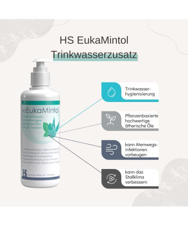 Eukamintol 250ml Drinking Water Additive for Chickens Pigeons & Rabbits | Essential Oils for Breathing Support & Well-Being | Helps with Runny Nose & Colds - Buy Online on GoSupps.com