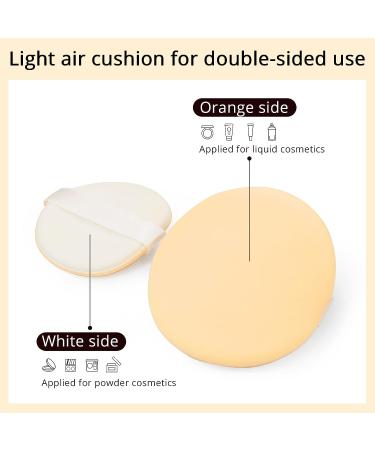 BEAKEY 12 Pcs Round Makeup Sponges with Air Cushion Powder Puff - Latex-free Blending Sponge for Liquid Foundation, Powder, Concealer - A-Beige - Buy Online on GoSupps.com