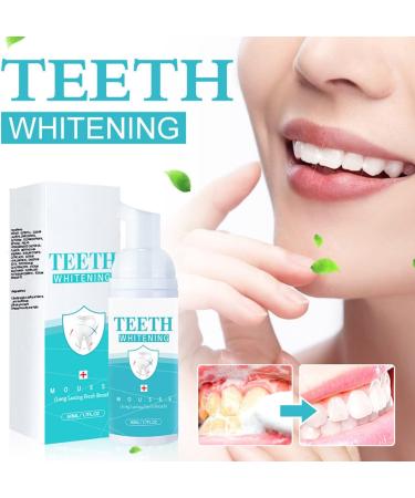 Teeth Whitening Mousse Foam - Fresh Breath Oral Care Toothpaste - Buy Online on GoSupps.com
