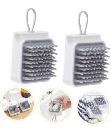 Beatifufu 2Pcs Shampoo Massage Brush for Scalp Cleansing Manual Massage Brush for Women Pets for Exfoliation Comfortable Easy to Use - Buy Online on GoSupps.com