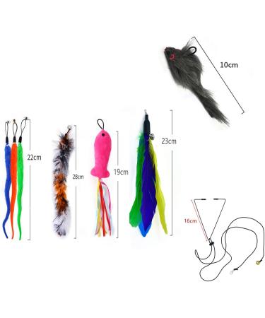 Nicola 9 PCs Door Hanging Cat Toys | Interactive Plush Mouse Toy for Indoor Cats | Self-Play Retractable Toy | Boredom Elimination - Buy Online on GoSupps.com