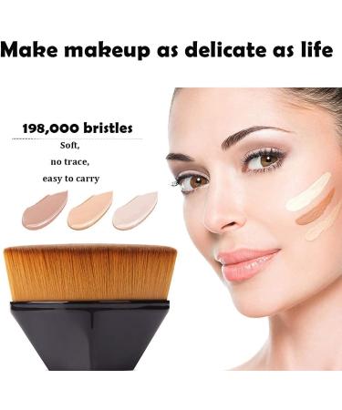 ieron 2 Pieces Foundation Brush for Liquid Makeup Petal Traceless Makeup Brush Portable Foundation Makeup Brush Beauty Tool (Pink Black) - Buy Online on GoSupps.com