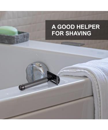 Classic Old Fashioned Safety Razor - Heavy Thick Handle Travel Size with 10 Double Edge Blades - Matte Black - Buy Online on GoSupps.com