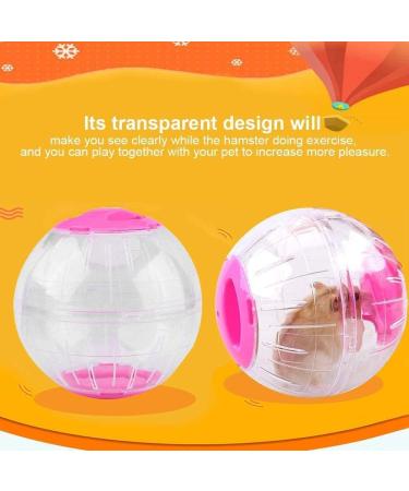 YOUTHINK Hamster Ball 12cm Plastic Pet Rodent Mice Gerbil Jogging Ball Hamster Toy (Orange) Transparent - Buy Online on GoSupps.com