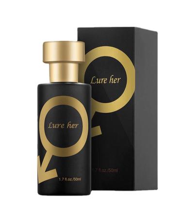 Golden Lure Perfume Pheromone Perfume Spay For Men Cologne For Men Attract Women Romantic Glitter Perfume Gift 50 M