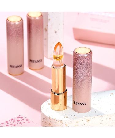 Petansy Flower Lipstick Set - Color Changing Magic Jelly Lipstick - Moisturizing pH Lip Balm Set - Buy Online on GoSupps.com