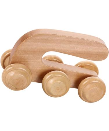 4-Piece Healeved Roller Massage Device - Anti-Rolling Acupressure & Muscle Relief - Wood Leg Massage Balls - Buy Online on GoSupps.com