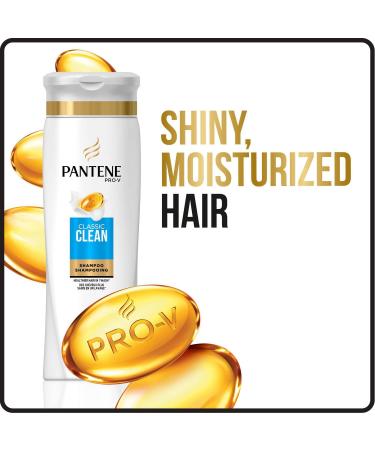 Pantene Pro-V Classic Clean Shampoo 12.6 Fl Oz - Pack of 2 | Gentle Cleansing Formula - Buy Online on GoSupps.com