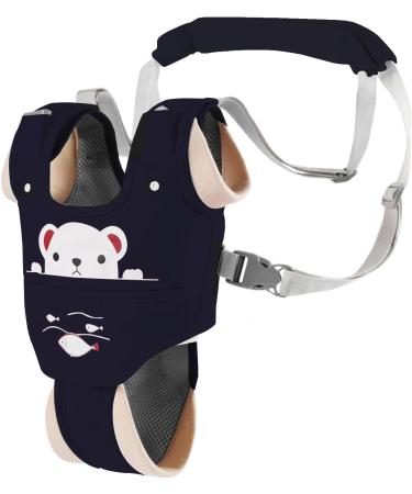 IULONEE Baby Walking Harness with Ergonomic Design and Detachable Crotch - Dark Blue Bear | Walker Assistant Belt for 9-24 Month Olds - Buy Online on GoSupps.com